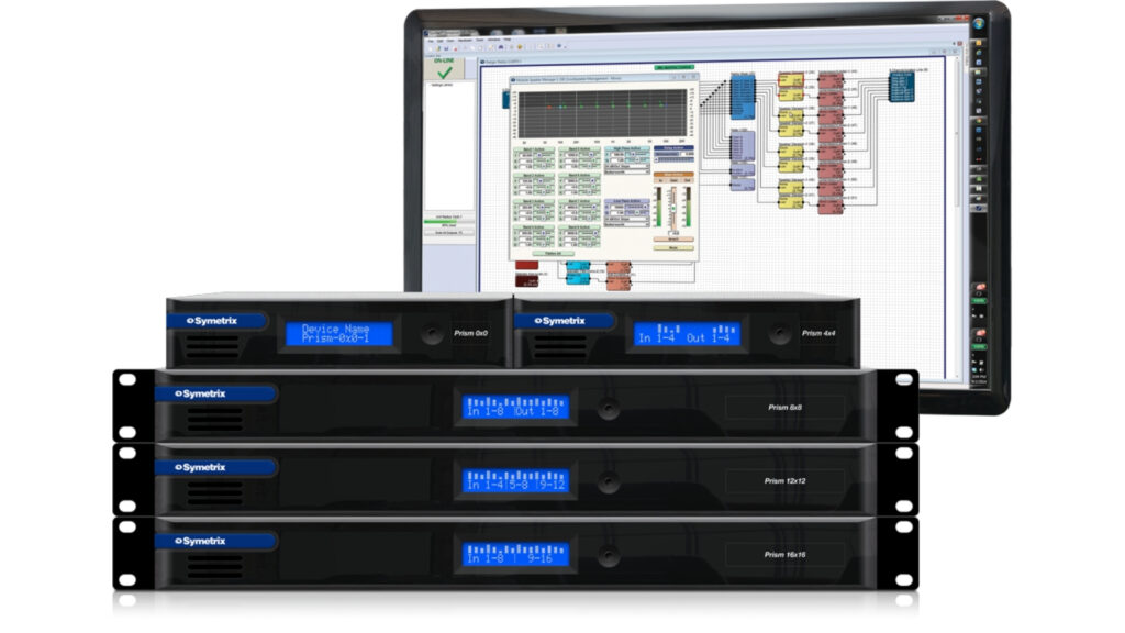 Symetrix Prism DSP processor range with SymNet Composer audio design software